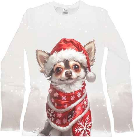 Women's Longsleeve Shirt 3D - Chihuahua - Mfest