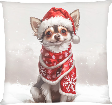 Square Throw Pillow - Chihuahua - Mfest