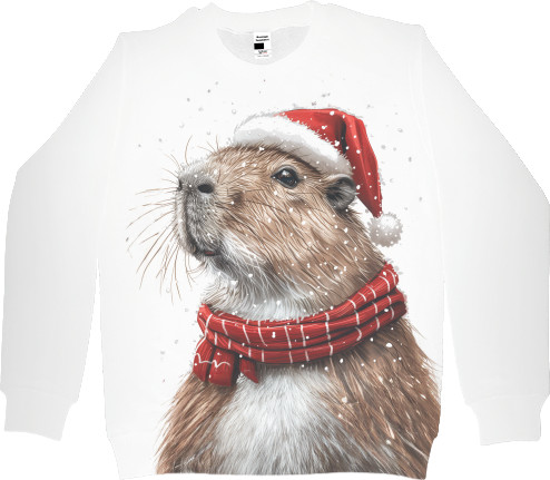 Men's Sweatshirt 3D - New Year's Capybara - Mfest