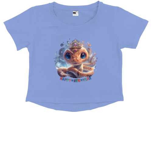 Kids' Premium Cropped T-Shirt - New Year of the Snake - Mfest