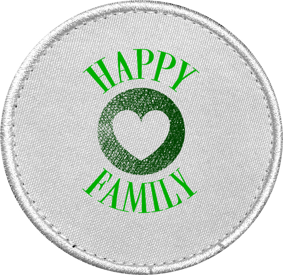 Шеврон - Happy family green - Mfest