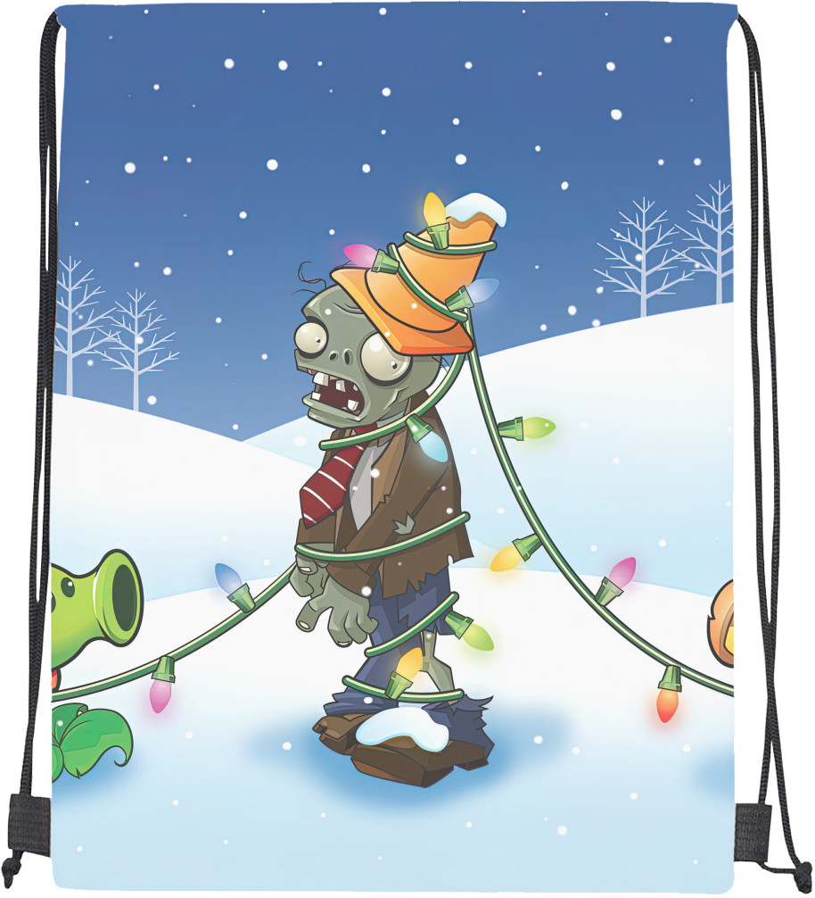 Drawstring Bag - Plants vs. Zombies New Year - Mfest