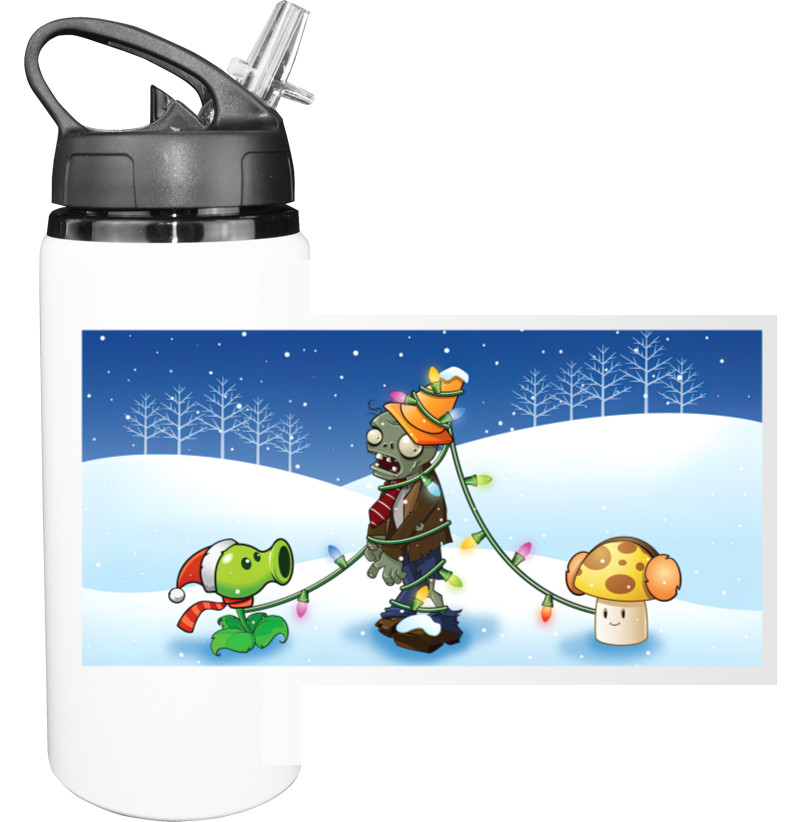 Sport Water Bottle - Plants vs. Zombies New Year - Mfest