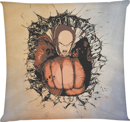 Square Throw Pillow - One Punch Man 2 - Mfest