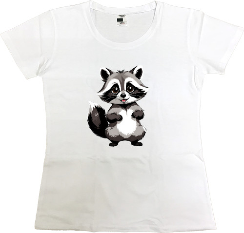 Women's Premium T-Shirt - Милий єнот - Mfest