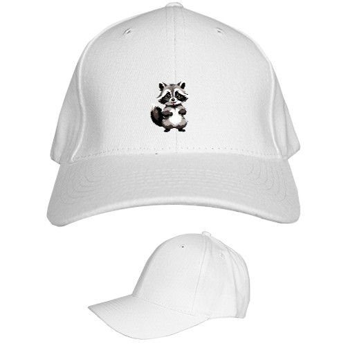 Kids' Baseball Cap 6-panel - Милий єнот - Mfest