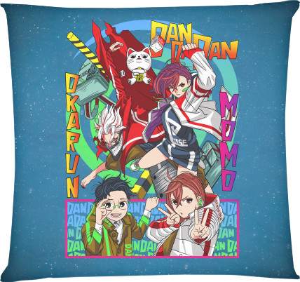 Square Throw Pillow - Dandadan 6 - Mfest