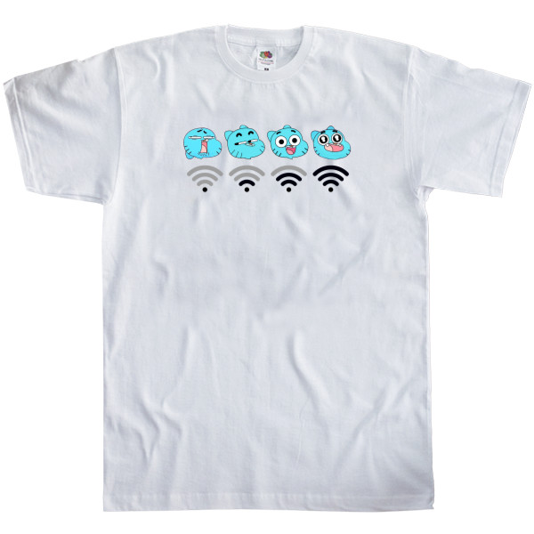 Men's T-Shirt Fruit of the loom - Гамбол Wi-Fi - Mfest