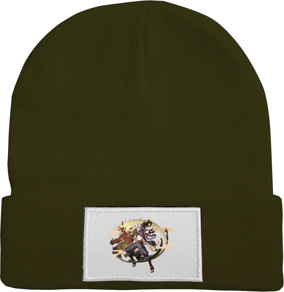 Hat with Patch - arataki itto genshin impact 2 - Mfest