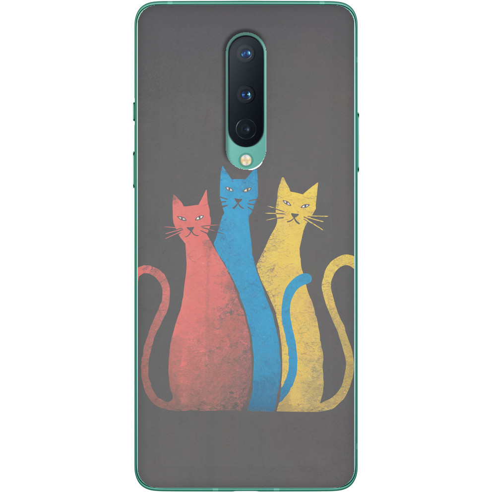 Чехол OnePlus - Color Cats - Mfest