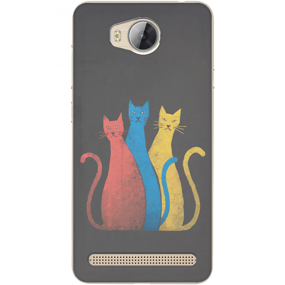 Чехол Huawei - Color Cats - Mfest