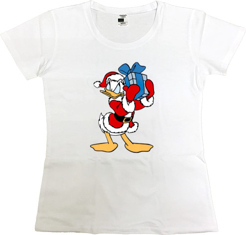 Women's Premium T-Shirt - Donald Sceptical Christmas - Mfest