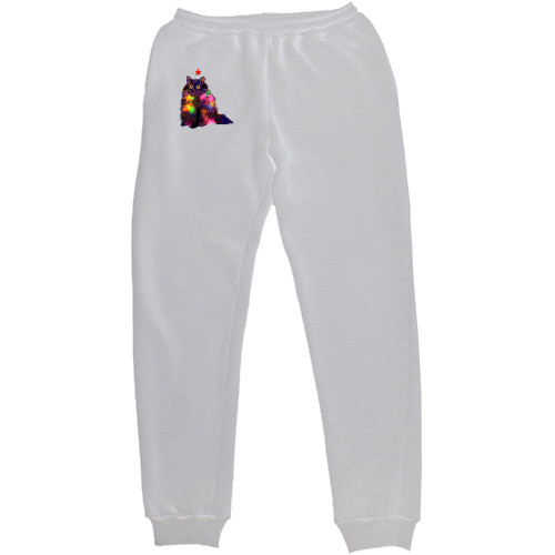 Men's Sweatpants - New Year Cat - Mfest