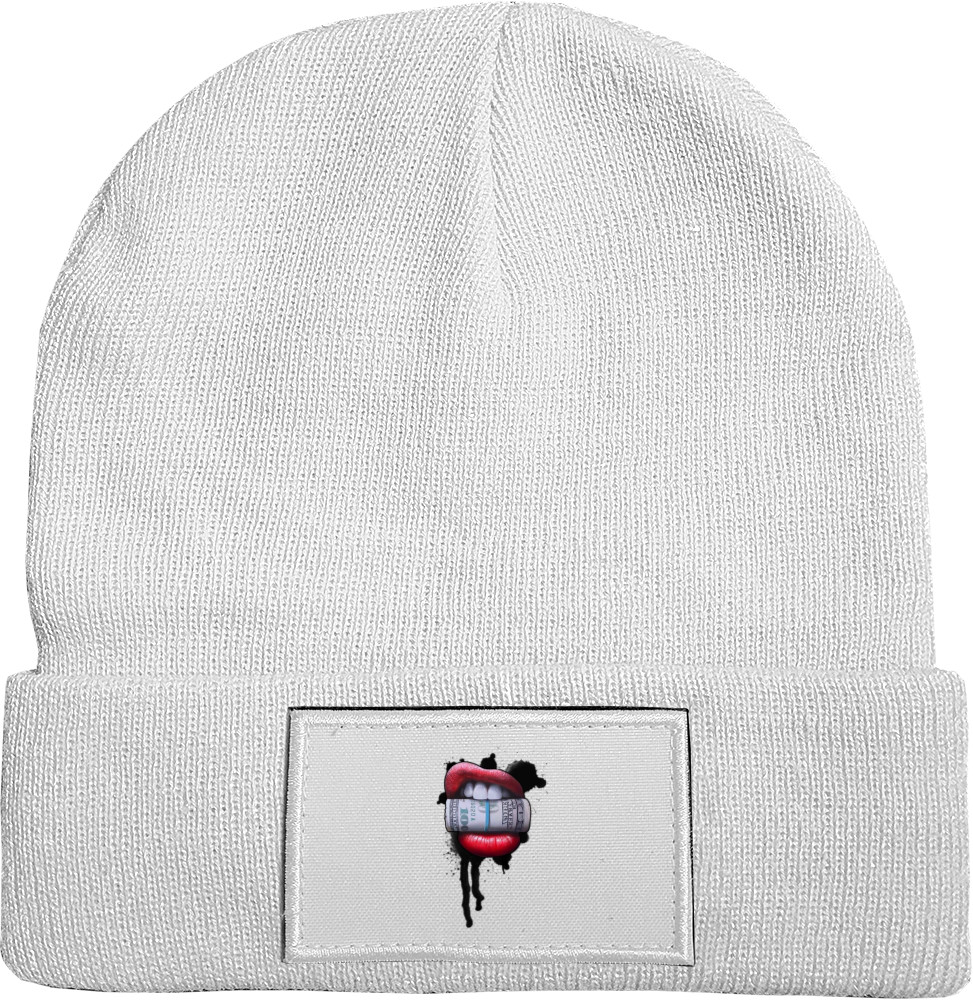 Hat with Patch - dollar lips 2 - Mfest