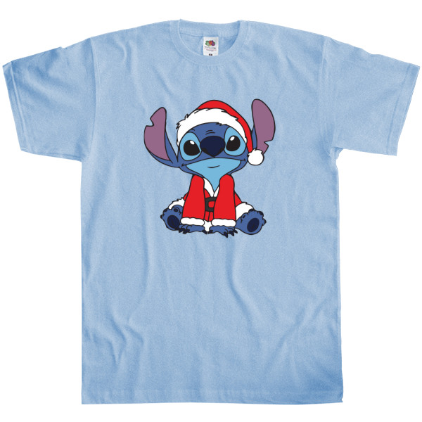 Men's T-Shirt Fruit of the loom - Stitch in Santa Claus costume - Mfest