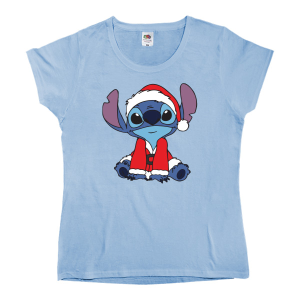 Stitch in Santa Claus costume