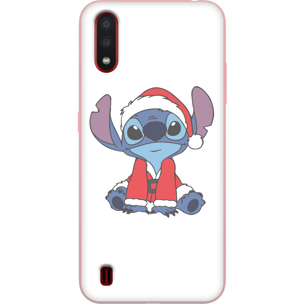 Stitch in Santa Claus costume