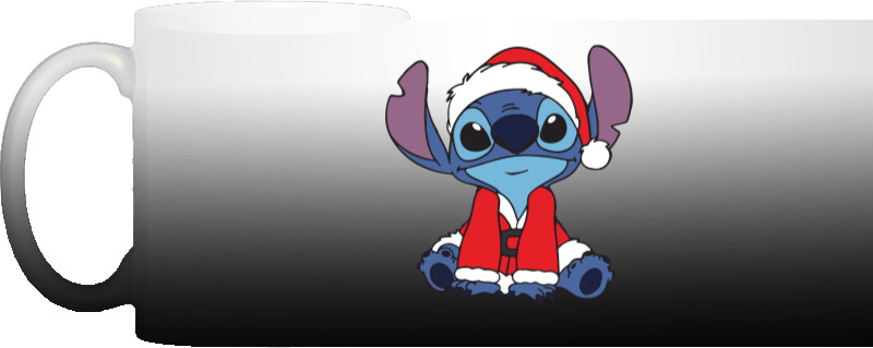 Stitch in Santa Claus costume