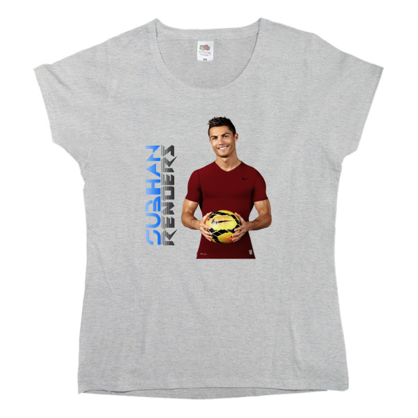 Women's T-shirt Fruit of the loom - Cristiano Ronaldo 2 - Mfest