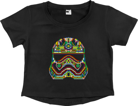 Women's Cropped Premium T-Shirt -  Stormtrooper - Mfest