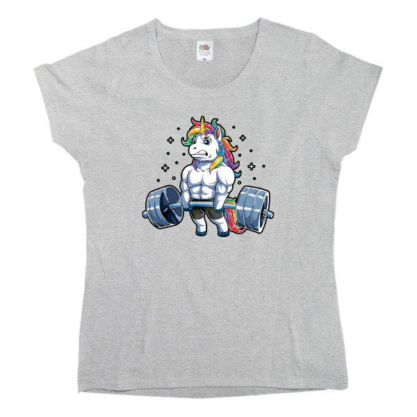 Women's T-shirt Fruit of the loom - Unicorn Fitness Gym - Mfest