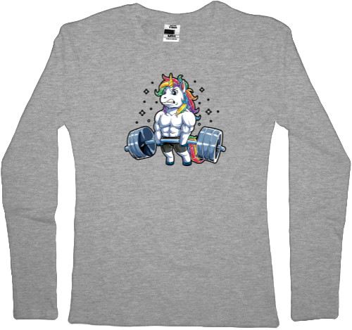 Women's Longsleeve Shirt - Unicorn Fitness Gym - Mfest