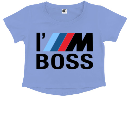 Kids' Premium Cropped T-Shirt - Вoss bmw - Mfest