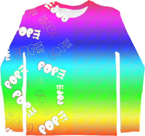 Men's Longsleeve Shirt 3D - Pop it 5 - Mfest