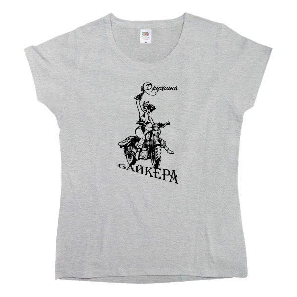 Women's T-shirt Fruit of the loom - Biker's wife - Mfest