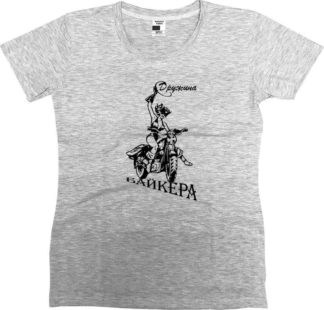 Women's Premium T-Shirt - Biker's wife - Mfest