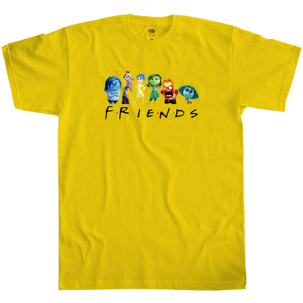 Men's T-Shirt Fruit of the loom - Friends with thoughts inside out - Mfest