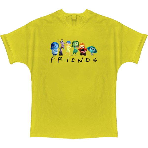 T-shirt Oversize - Friends with thoughts inside out - Mfest