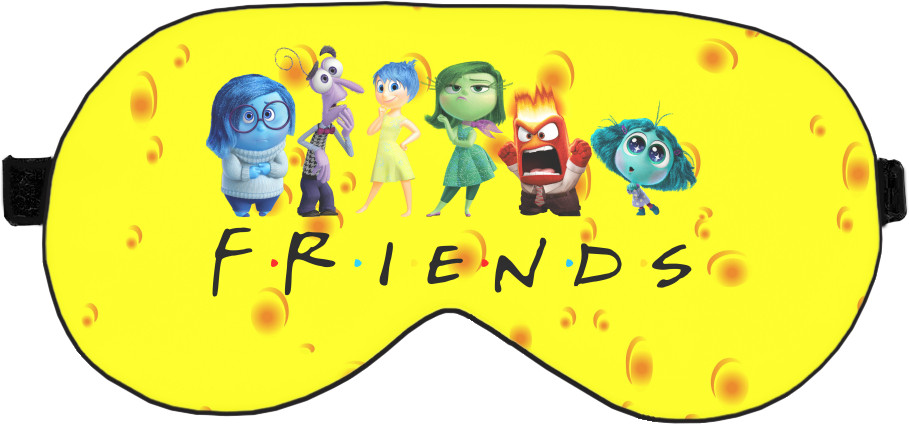 Sleep Mask 3D - Friends with thoughts inside out - Mfest