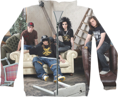 Unisex Zip-through Hoodie 3D - Tokio Hotel 6 - Mfest