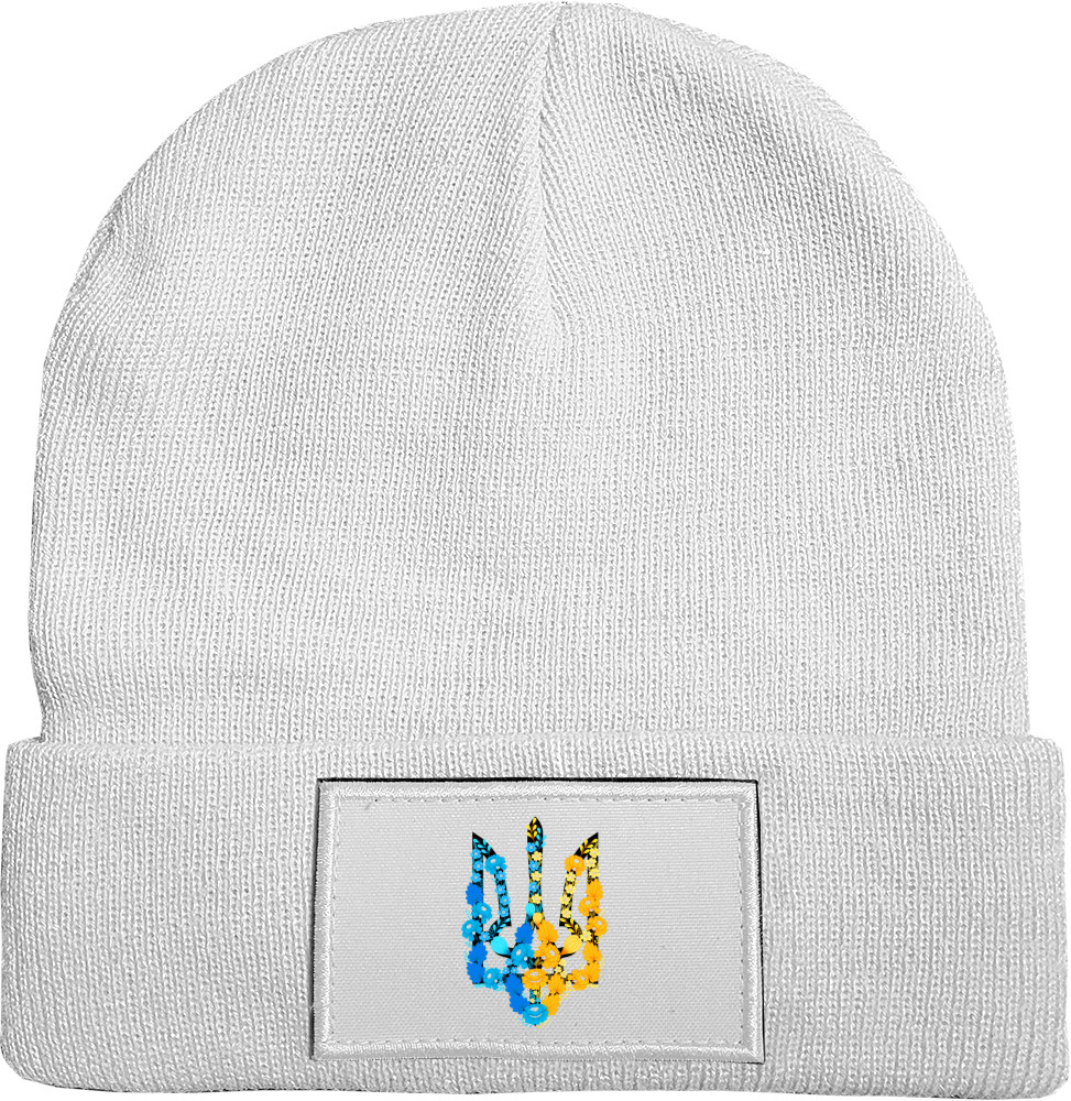 Hat with Patch - Украина герб цветы - Mfest