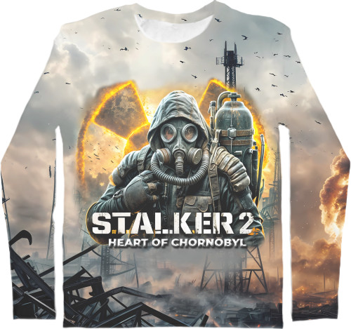 Men's Longsleeve Shirt 3D - STALKER 2 Heart of Chornobyl - Mfest