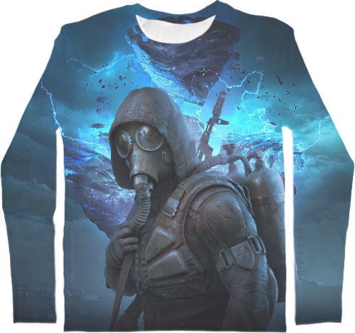 Men's Longsleeve Shirt 3D - Stalker Heart of Chernobyl 3 - Mfest