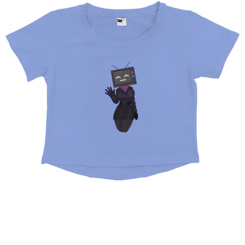 Kids' Premium Cropped T-Shirt - TV Woman - Mfest