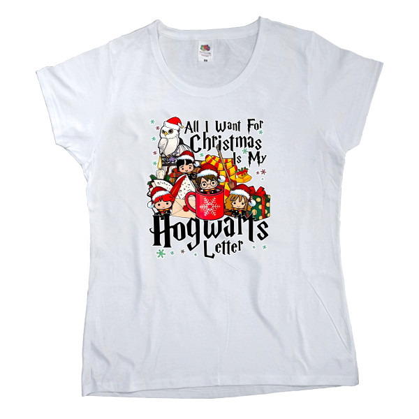 Women's T-shirt Fruit of the loom - Hogwatts letter - Harry Potter - Mfest