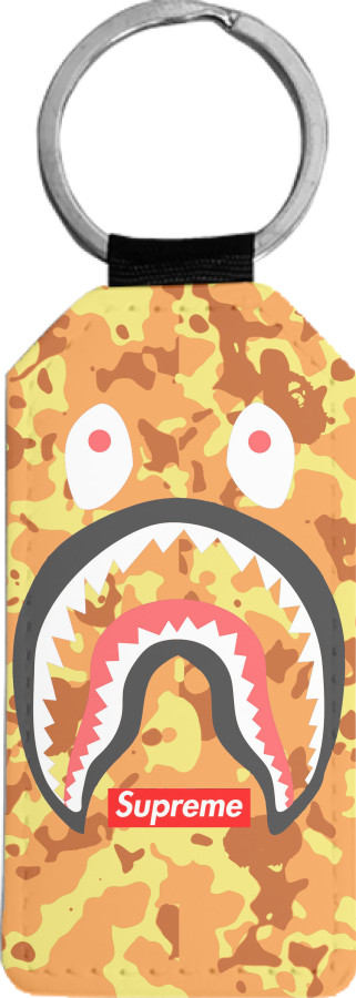 Брелок прямокутний - Bape supreme - Mfest