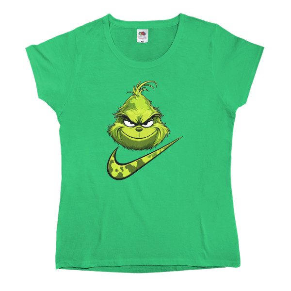 Women's T-shirt Fruit of the loom - Grinch Nike - Mfest