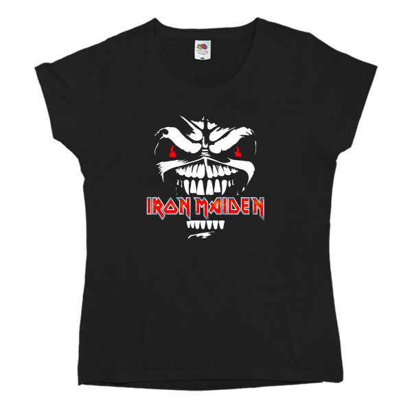 Футболка Класика Жіноча Fruit of the loom - Iron Maiden Logo - Mfest