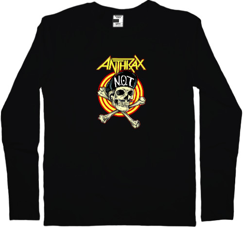 Футболка з Довгим Рукавом Дитяча - Anthrax Skull logo - Mfest