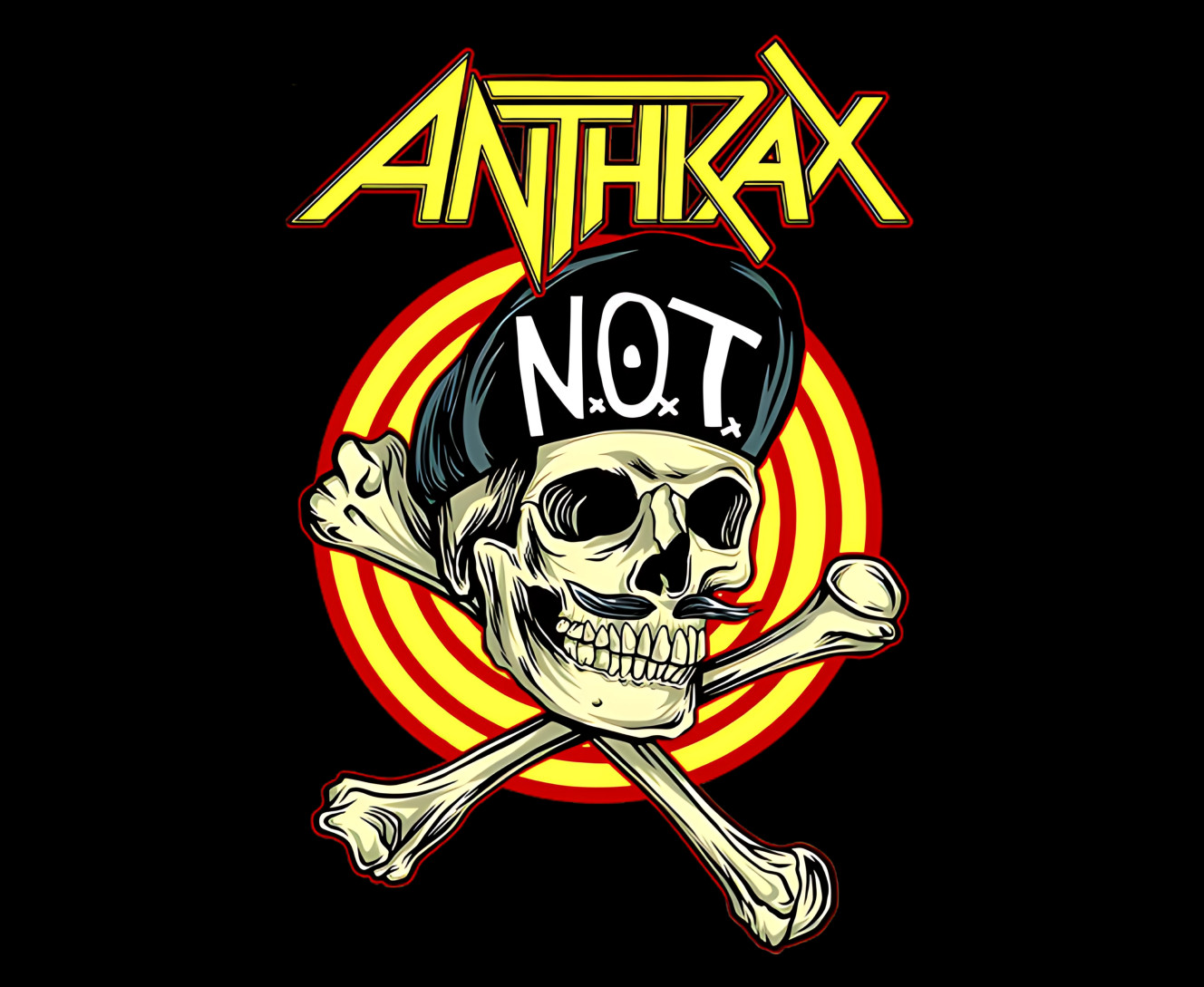 Хеви-метал - Коврик для мышки - Anthrax Skull logo - Mfest