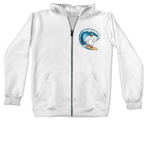 Unisex Zip-through Hoodie - Sufing Goose - Mfest