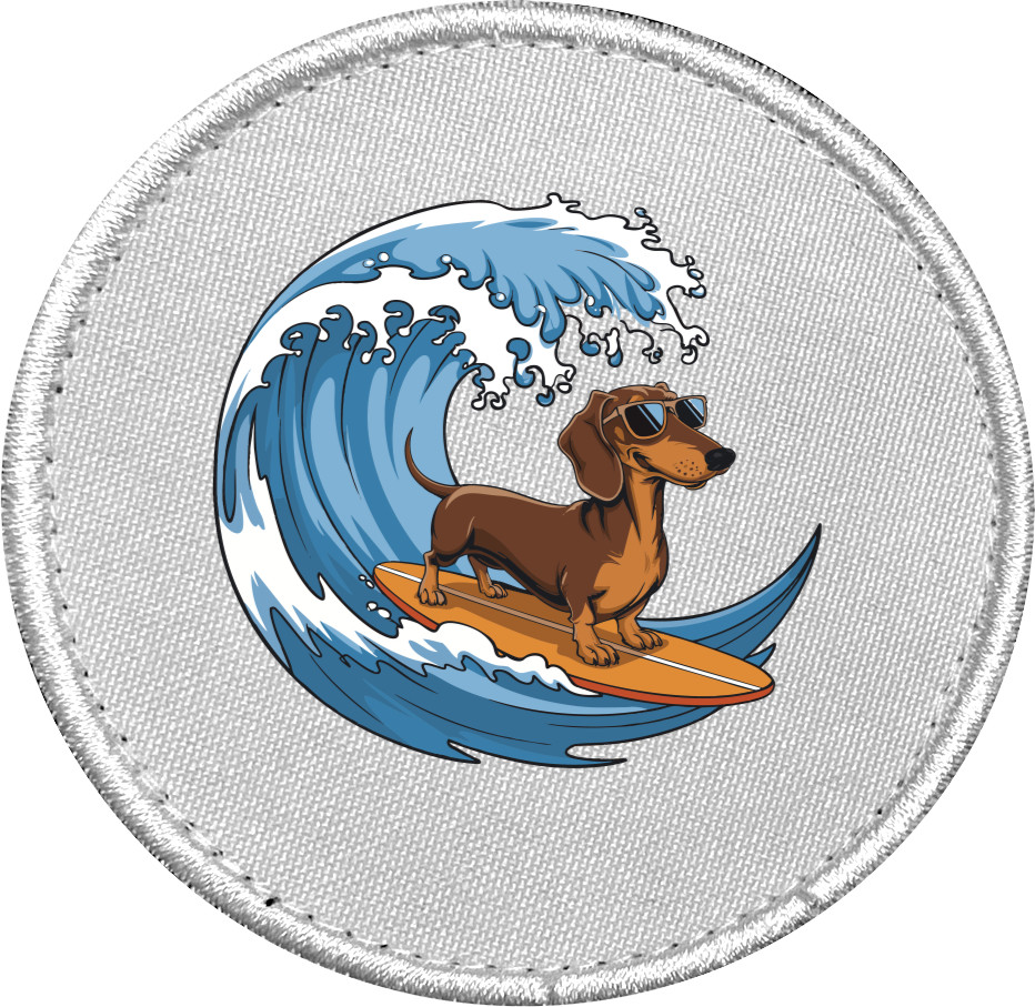 Chevron - Surfing Dachshund - Mfest