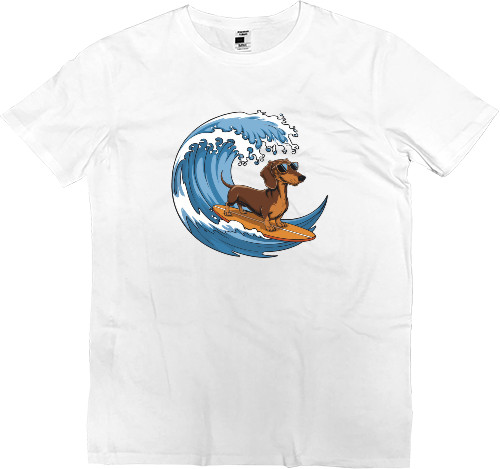 Kids' Premium T-Shirt - Surfing Dachshund - Mfest