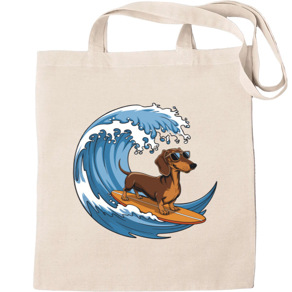 Tote Bag - Surfing Dachshund - Mfest