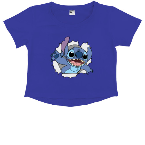 Kids' Premium Cropped T-Shirt - Stitch 5 - Mfest