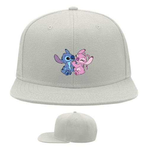 Snapback Baseball Cap - Stitch and Angel - Mfest